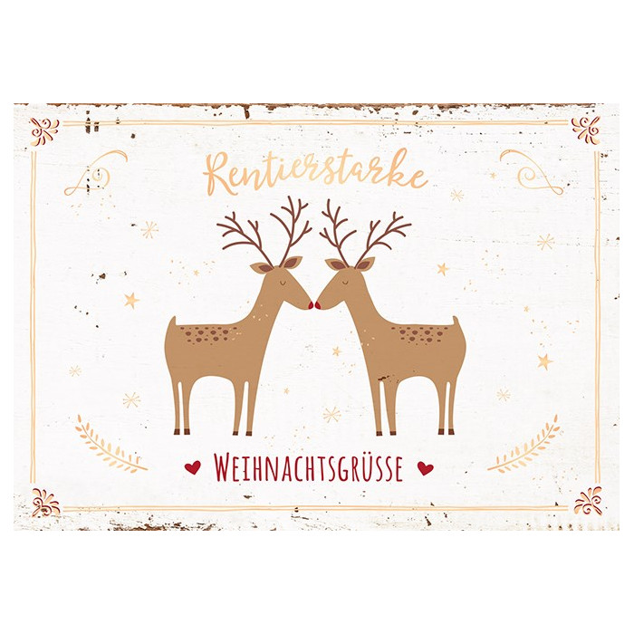 Rentierstarke Weihnachtsgrüsse Rentierstarke Weihnachtsgrüsse