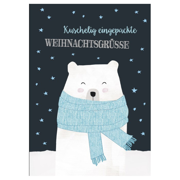 Kuschelig eingepackte Weihnachtsgrüsse Kuschelig eingepackte Weihnachtsgrüsse