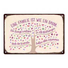 Eine Familie ist wie ein Baum.