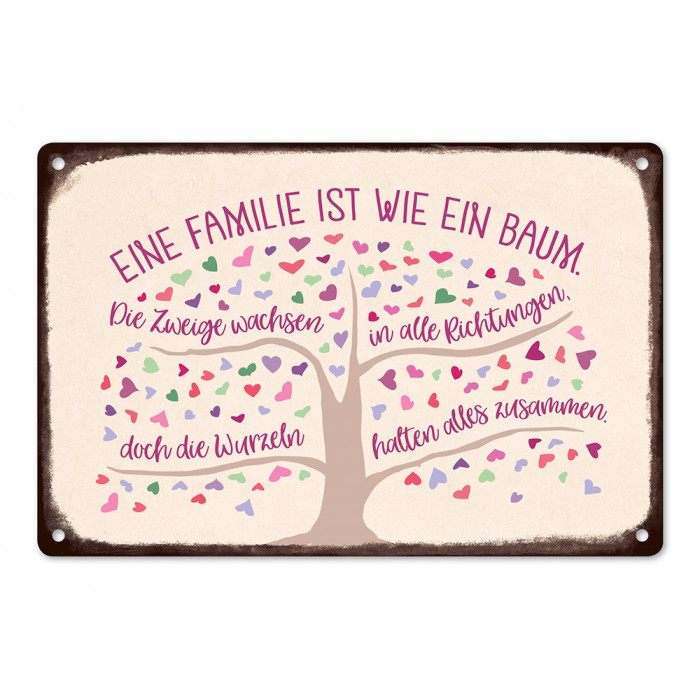 Eine Familie ist wie ein Baum. Eine Familie ist wie ein Baum.