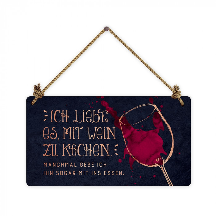 Ich liebe es mit Wein zu kochen