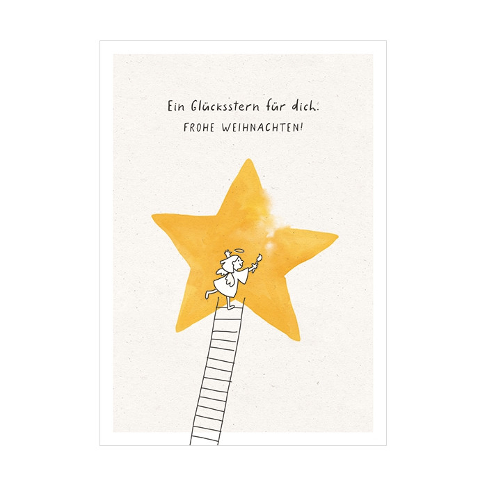 Ein Glücksstern für dich. Frohe Weihnachten! Ein Glücksstern für dich. Frohe Weihnachten!