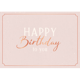 Happy Birthday to you
