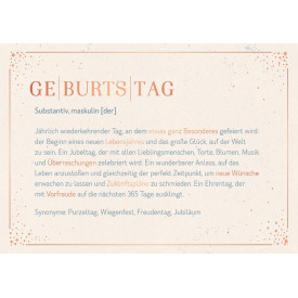 Ge|burts|tag, Substantiv, maskulin [der]