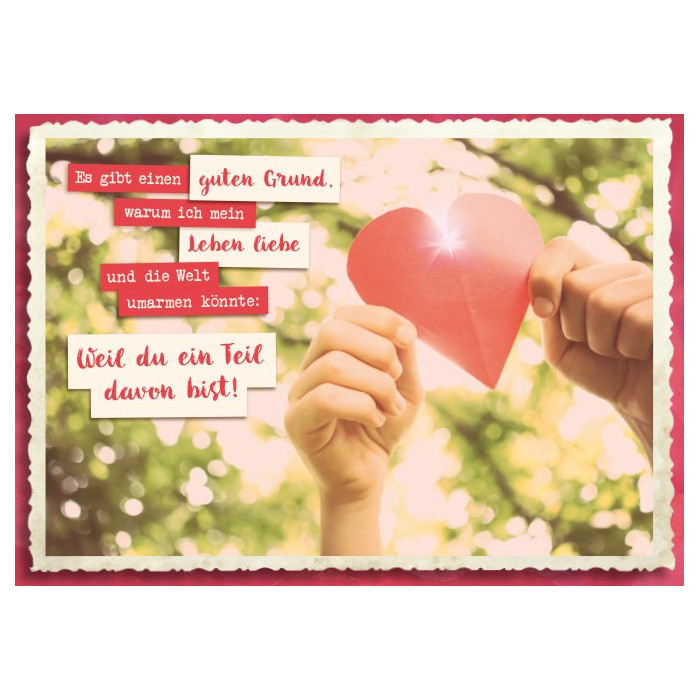 Es gibt einen guten Grund, warum ich mein Leben liebe… Es gibt einen guten Grund, warum ich mein Leben liebe…