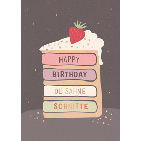 Happy Birthday Du Sahne Schnitte