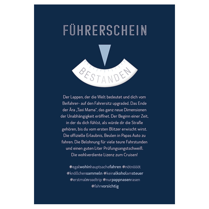 Führerschein bestanden Führerschein bestanden