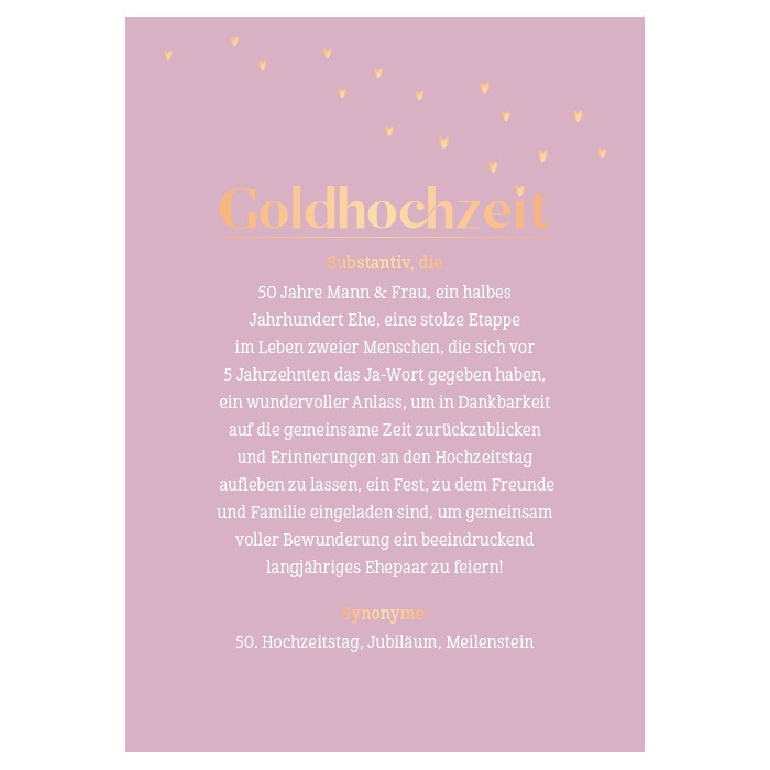 Goldhochzeit Goldhochzeit