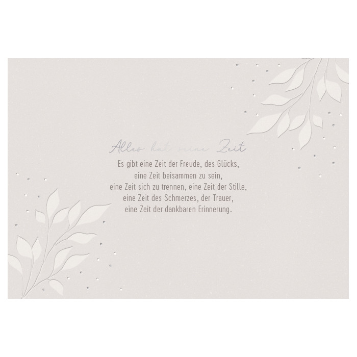 Alles hat seine Zeit… Alles hat seine Zeit…