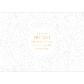 Zu eurer Hochzeit...