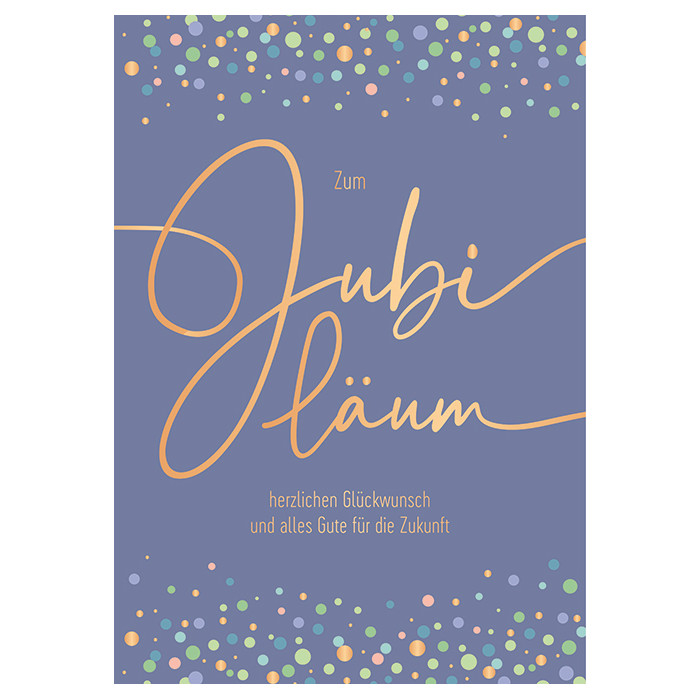 Zum Jubiläum Zum Jubiläum