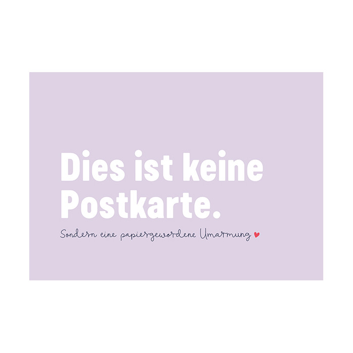 Dies ist keine Postkarte. Dies ist keine Postkarte.