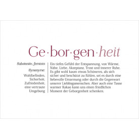 Geborgenheit