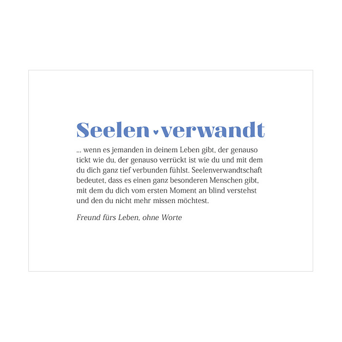 Seelenverwandt Seelenverwandt