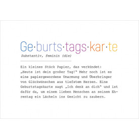 Geburtstagskarte