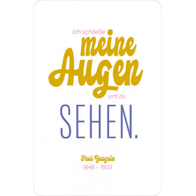 Ich schliesse meine Augen