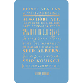 Keiner von uns…