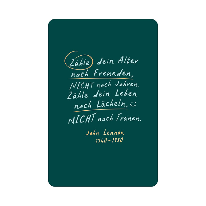 Zähle dein Alter… Zähle dein Alter…