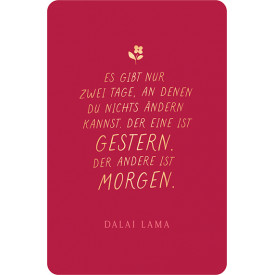 Es gibt nur zwei Tage...