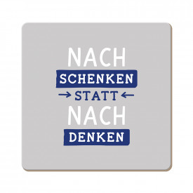 Nachschenken statt nachdenken