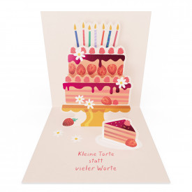 Kleine Torte statt vieler Worte