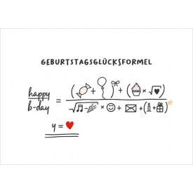 Geburtstagsglücksformel