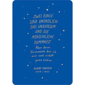 Zwei Dinge sind unendlich...