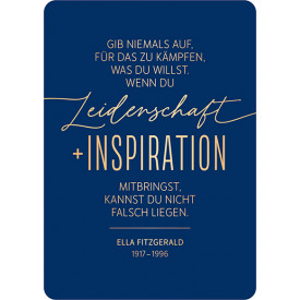 Gib niemals auf…