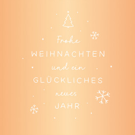 Frohe Weihnachten und ein glückliches neues Jahr