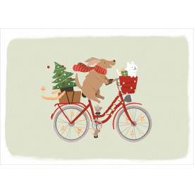 Weihnachts-Fahrrad