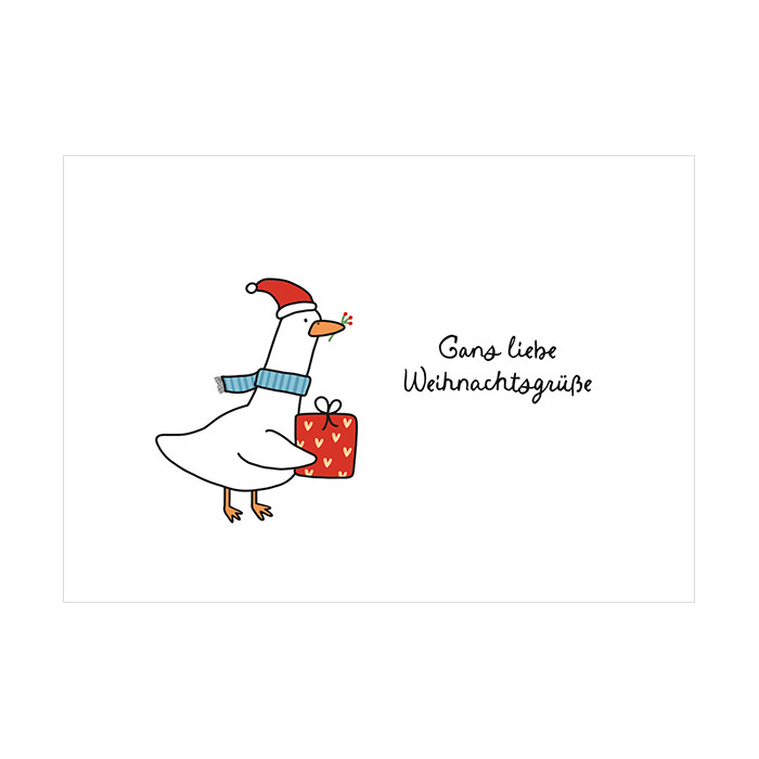 Gans liebe Weihnachtsgrüße Gans liebe Weihnachtsgrüße