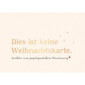 Dies ist keine Weihnachtskarte.