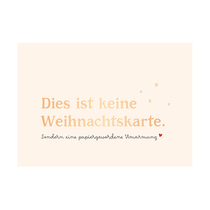 Dies ist keine Weihnachtskarte. Dies ist keine Weihnachtskarte.
