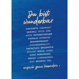 Du bist wunderbar…