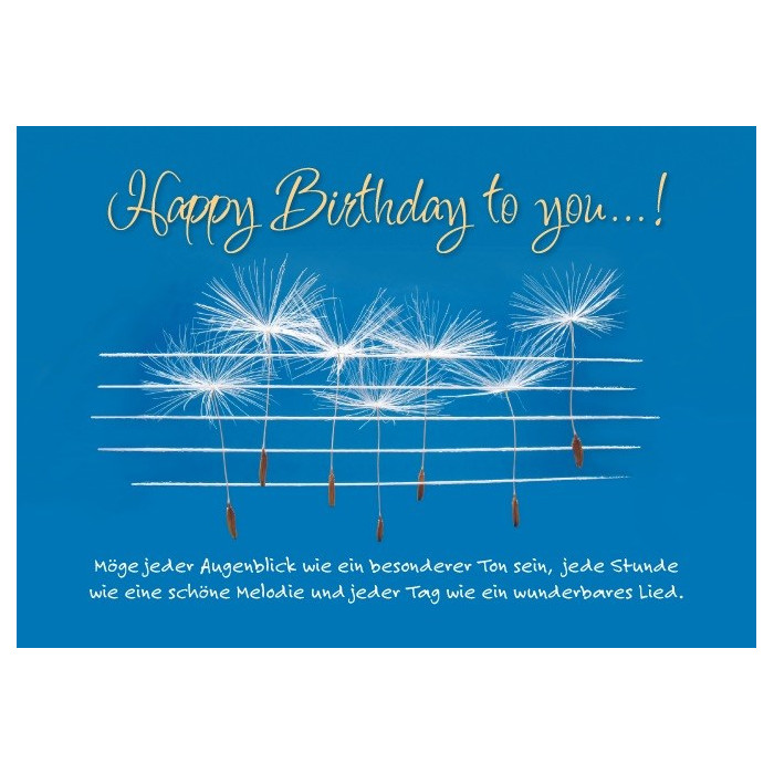 Happy Birthday to you! Happy Birthday to you!