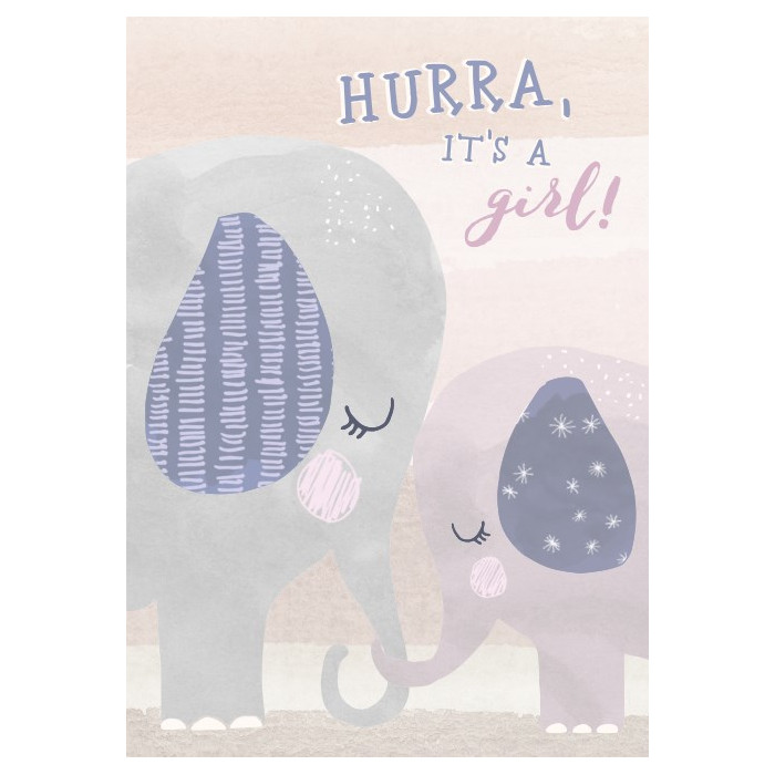Hurra, it`s a girl! Hurra, it`s a girl!