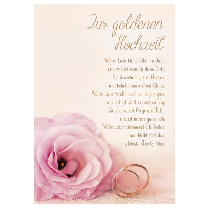 Zur goldenen Hochzeit Zur goldenen Hochzeit