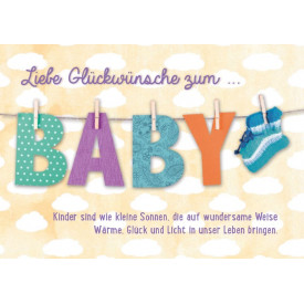 Liebe Glückwünsche zum Baby