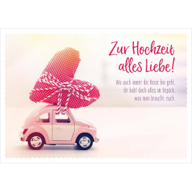 Zur Hochzeit alles Liebe!