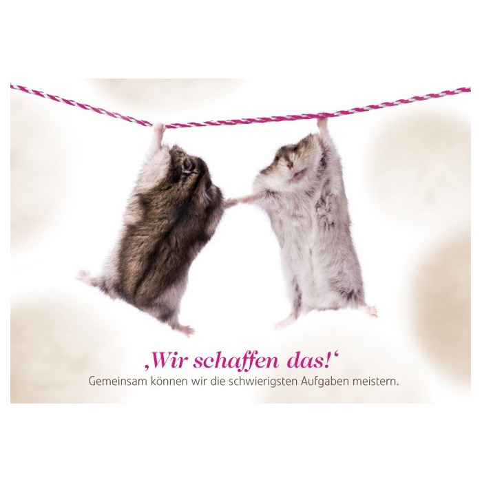 Wir schaffen das! Wir schaffen das!