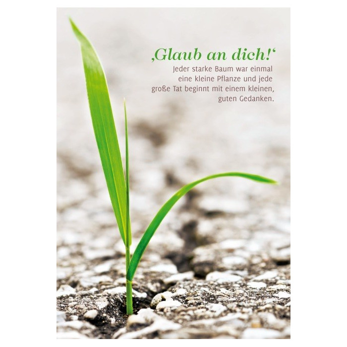 Glaub an dich! Glaub an dich!