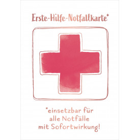 Erste-Hilfe-Notfallkarte*