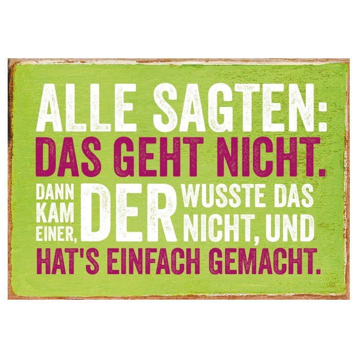 Das geht nicht Das geht nicht