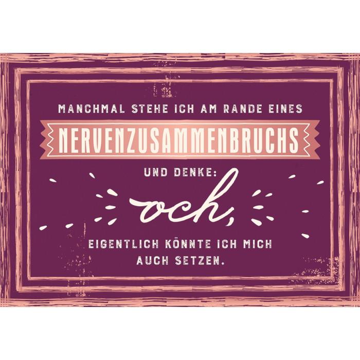 Manchmal stehe ich... Manchmal stehe ich...