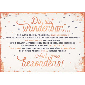 Du bist wunderbar...
