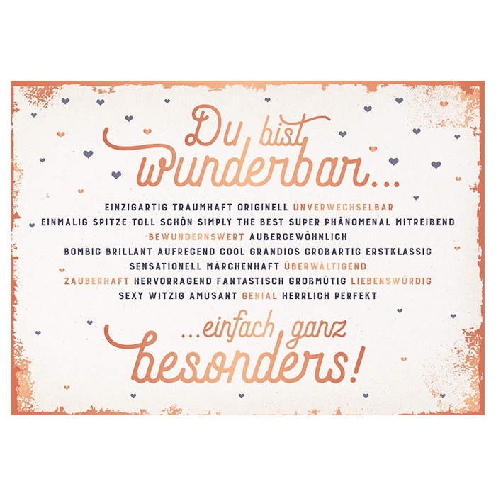 Du bist wunderbar... Du bist wunderbar...