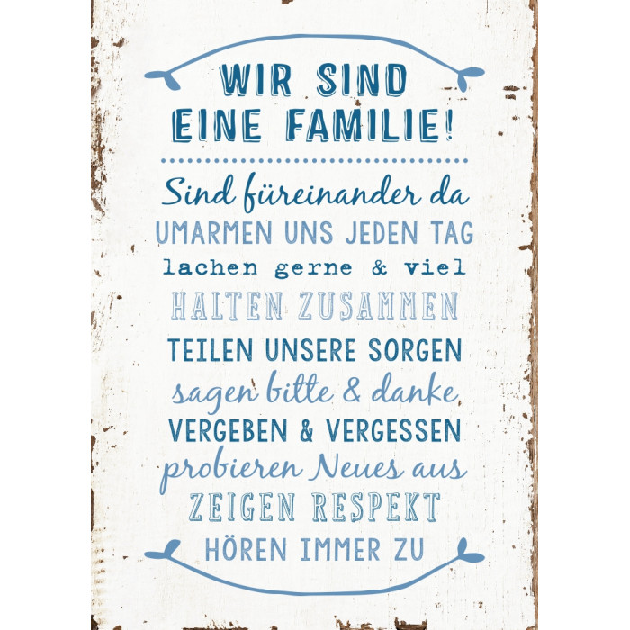 Wir sind eine Familie! Wir sind eine Familie!