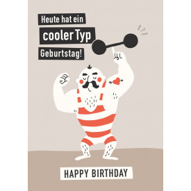 Heute hat ein cooler Typ Geburtstag