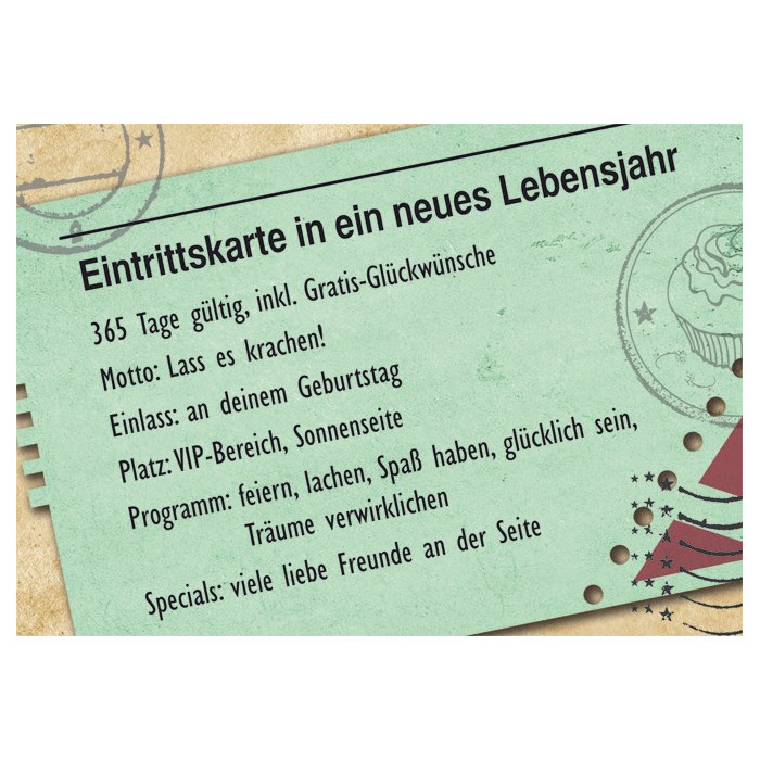 Eintrittskarte Eintrittskarte